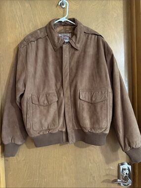 Brown Suede Bomber Jacket - Women's Leather Coat